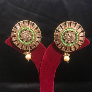 NISHA Earring & Tikka Set - Mint