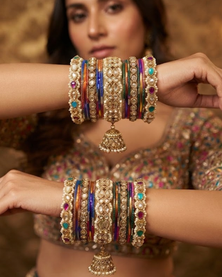 Exquisite Bangle Set - Bangles Stack for Both Hands (Size 2.8)