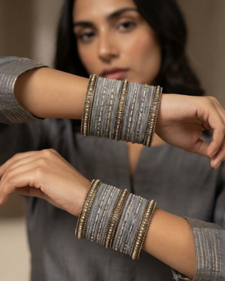 Exquisite Bangle Set - Bangles Stack for Both Hands (Size 2.8)