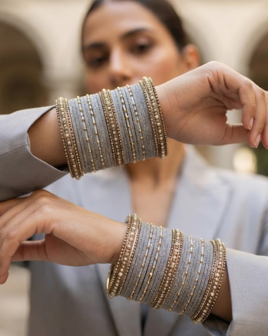Exquisite Bangle Set - Bangles Stack for Both Hands (Size 2.8)