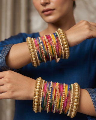 Exquisite Bangle Set - Bangles Stack for Both Hands (Size 2.6)
