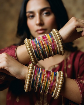 Exquisite Bangle Set - Bangles Stack for Both Hands (Size 2.6)