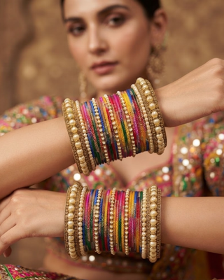 Exquisite Bangle Set - Bangles Stack for Both Hands (Size 2.6)