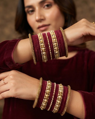 Exquisite Bangle Set - Bangles Stack for Both Hands (Size 2.8)