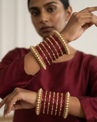 Exquisite Bangle Set - Bangles Stack for Both Hands (Size 2.8)