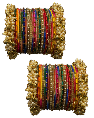 The Maharani Multi Bangle Set for Both Hands (Size 2.8)