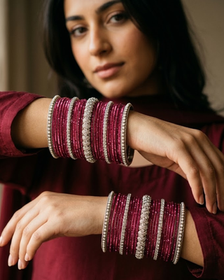 Exquisite Bangle Set - Bangles Stack for Both Hands (Size 2.8)