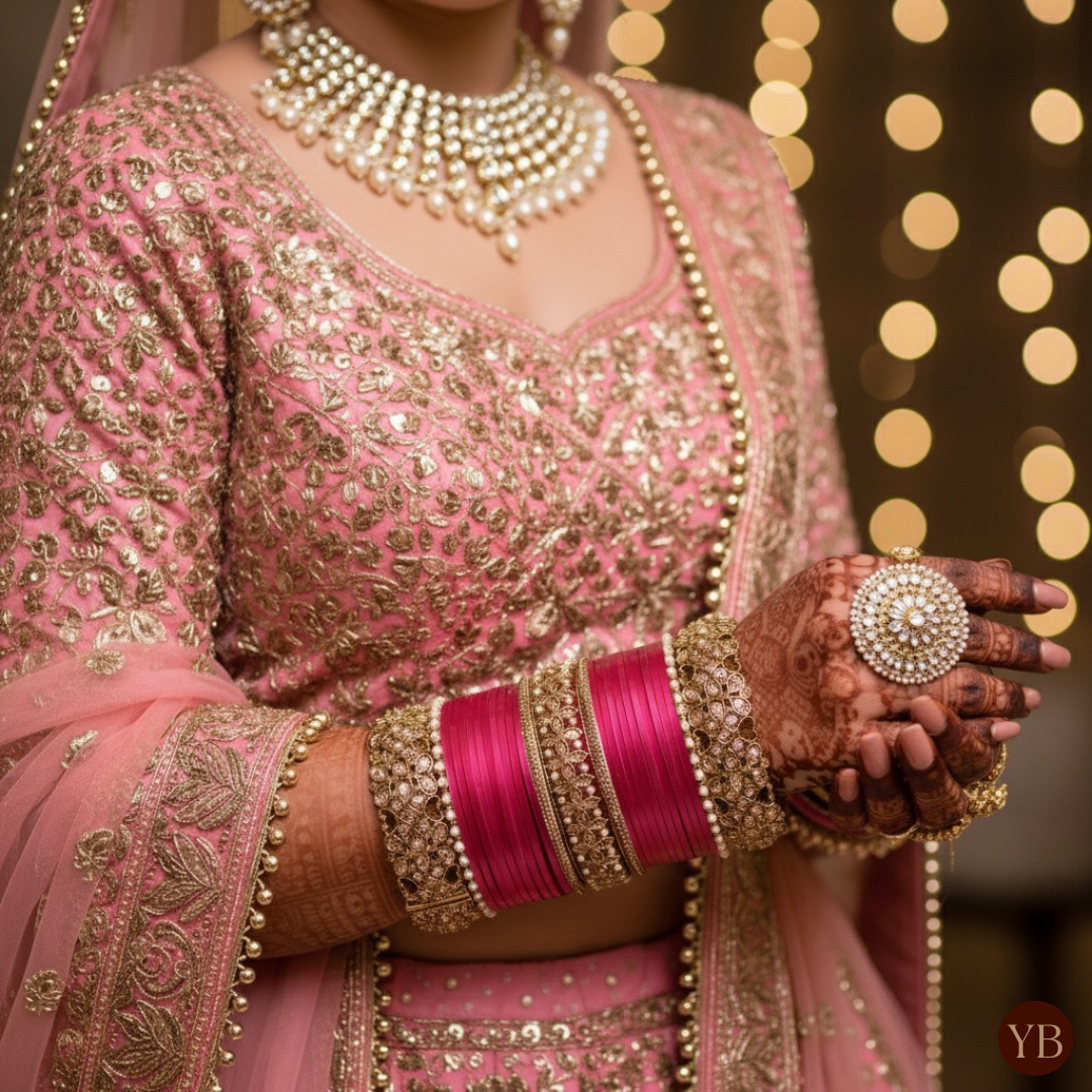 Maharani Collection: Timeless Bridal Choora - Fuchsia Radiance - 2.4-2.6 - Bridal Chura