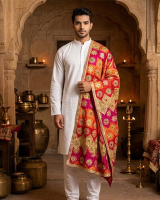The Sangeet Phulkari Dupatta