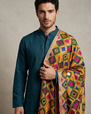 The Shatrangi Celebration Phulkari Dupatta