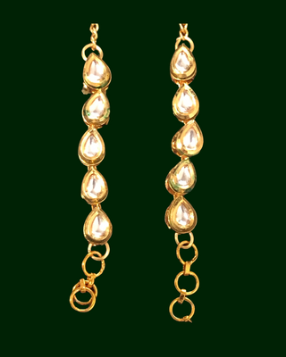 Statement Ear Chains (Sahara) - Pair for Both Ears