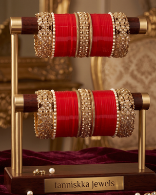 The Royal Rajputana Red Bridal Choora Set | Heritage Collection (Size 2.6-2.8)