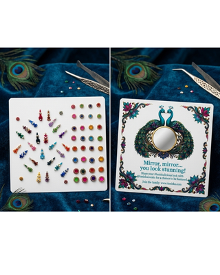 Designer Bindi Card - Limited Edition (Mini Mirror Included)