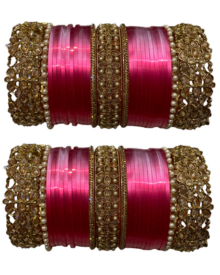 The Jaipur Rose Bridal Choora Set | Heritage Collection (Size 2.6-2.8)