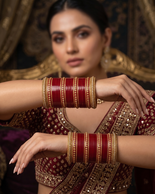 The Royal Bridal Choora Set | Heritage Collection (Size 2.8-2.10)