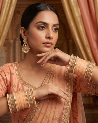 Maharani Collection: Timeless Bridal Choora - Blushing Petal Pearl (2.6-2.8)