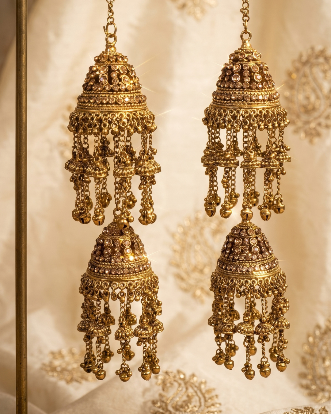 Antique Gold Ghungroo Bridal Kalire | Tanniskka Bridal
