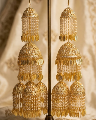 Punjabi Pipal Patti Golden Kaleerein | Tanniskka Bridal