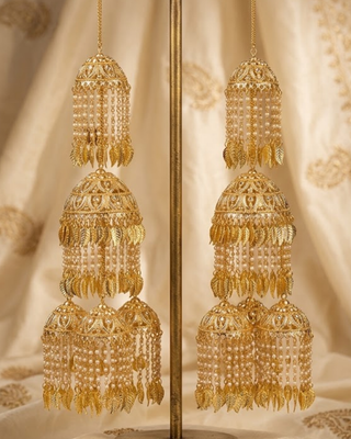 Punjabi Pipal Patti Golden Kaleerein | Tanniskka Bridal