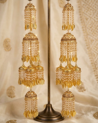 Punjabi Pipal Patti Golden Kaleerein | Tanniskka Bridal