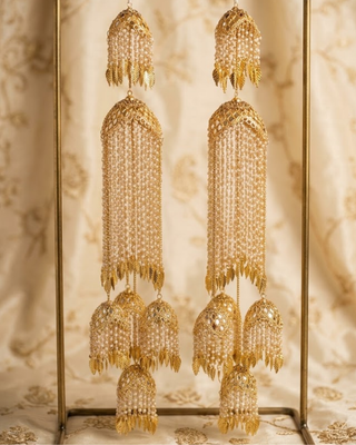 Punjabi Pipal Patti Golden Kaleerein | Tanniskka Bridal