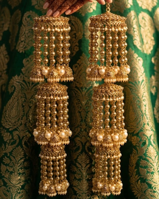 Traditional Triple-Tier Golden Cascade Kaleerein | Tanniskka Bridal