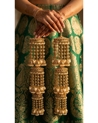 Traditional Triple-Tier Golden Cascade Kaleerein | Tanniskka Bridal