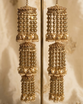 Traditional Triple-Tier Golden Cascade Kaleerein | Tanniskka Bridal