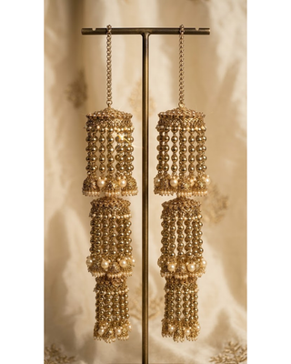 Traditional Triple-Tier Golden Cascade Kaleerein | Tanniskka Bridal