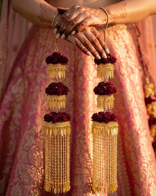 Traditional Triple-Tier Floral Cascade Kaleerein | Tanniskka Bridal