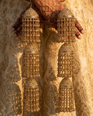 Traditional Triple-Tier Golden Cascade Kaleerein | Tanniskka Bridal