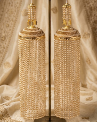 Traditional Pearl Waterfall Cascade Dome Kalire | Tanniskka Bridal