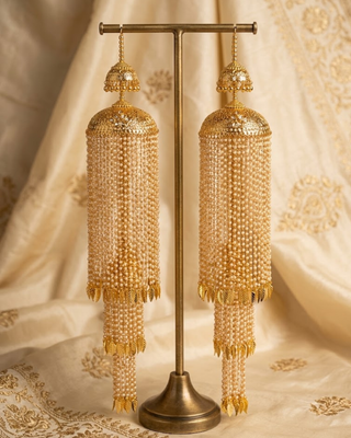 Traditional Pearl Waterfall Cascade Dome Kalire | Tanniskka Bridal