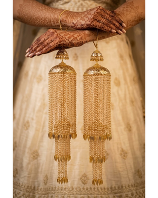 Traditional Pearl Waterfall Cascade Dome Kalire | Tanniskka Bridal