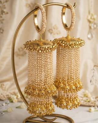 Multi-Tier Pearl Waterfall Kalire | Tanniskka Bridal