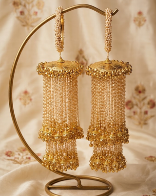Multi-Tier Pearl Waterfall Kalire | Tanniskka Bridal
