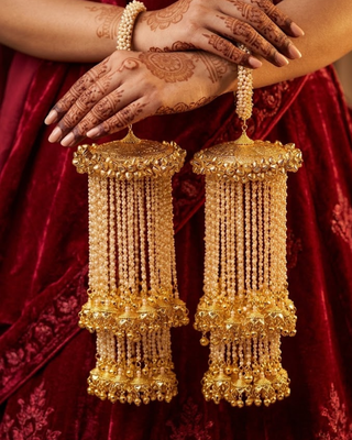 Multi-Tier Pearl Waterfall Kalire | Tanniskka Bridal