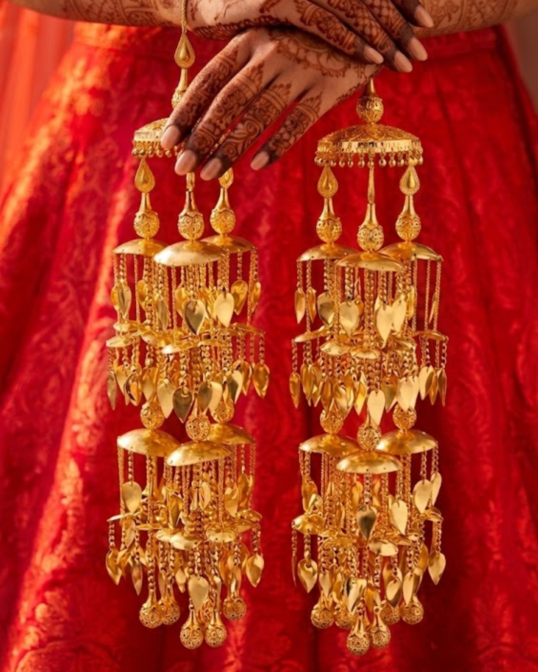 Punjabi Pipal Patti Golden Kaleerein | Tanniskka Bridal