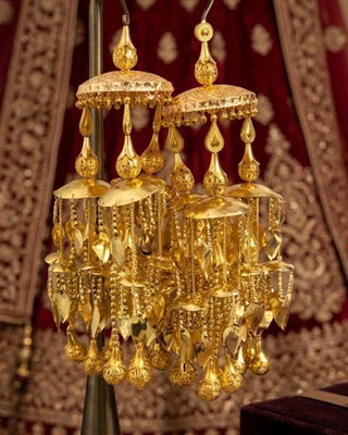 Traditional Gold Leaf Cascade Bridal Kalire | Tanniskka Bridal