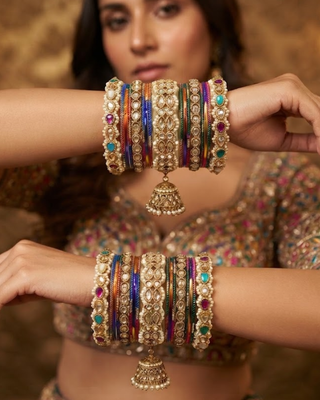 Exquisite Bangle Set - Bangles Stack for Both Hands (Size 2.8)