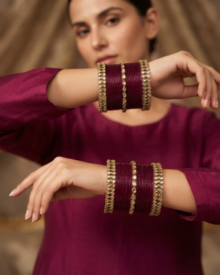 Exquisite Bangle Set - Bangles Stack for Both Hands (Size 2.10)