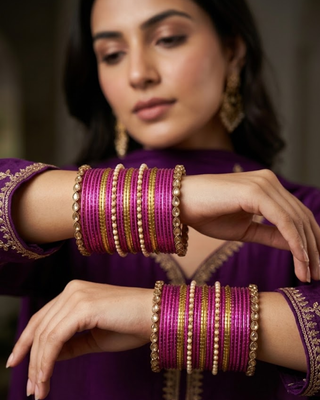 Exquisite Bangle Set - Bangles Stack for Both Hands (Size 2.10)