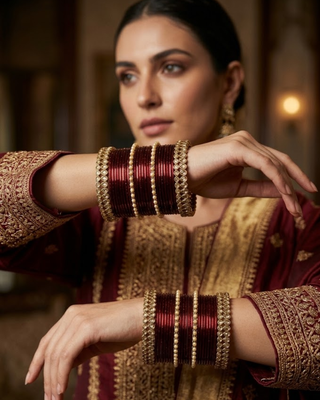 Exquisite Bangle Set - Bangles Stack for Both Hands (Size 2.10)