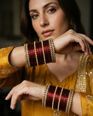 Exquisite Bangle Set - Bangles Stack for Both Hands (Size 2.10)
