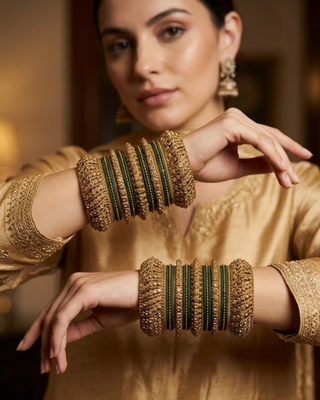 Exquisite Bangle Set - Bangles Stack for Both Hands (Size 2.4)