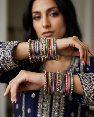 Exquisite Bangle Set - Bangles Stack for Both Hands (Size 2.6)