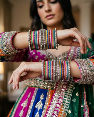 Exquisite Bangle Set - Bangles Stack for Both Hands (Size 2.6)