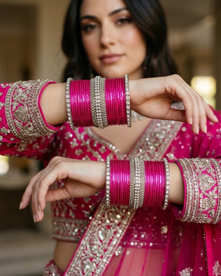 Exquisite Bangle Set - Bangles Stack for Both Hands (Size 2.6)