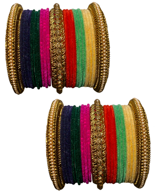 Exquisite Bangle Set - Bangles Stack for Both Hands (Size 2.8)