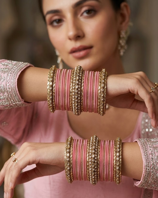 Exquisite Bangle Set - Bangles Stack for Both Hands (Size 2.6)